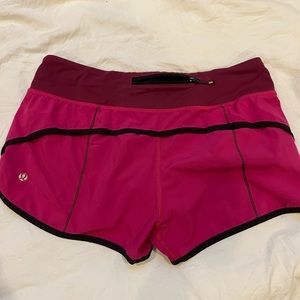 Lululemon speed up shorts size 6